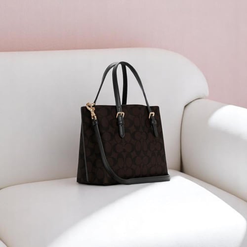 Mollie Tote Bag In Signature dark BROWN