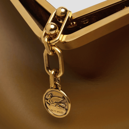 شنطة ايترو الأنيقة جلد مقاس 28 لون كابتشينو غامق