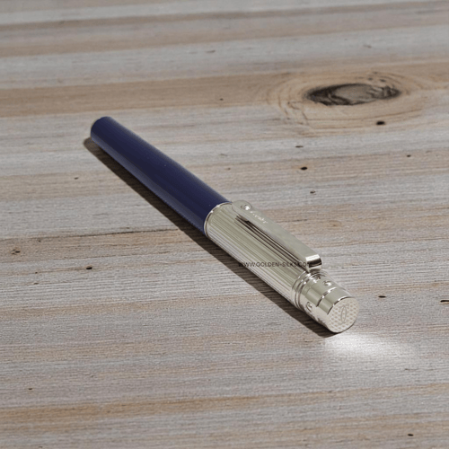 قلم ديبالو كلاسيك مسطر فضي وازرق