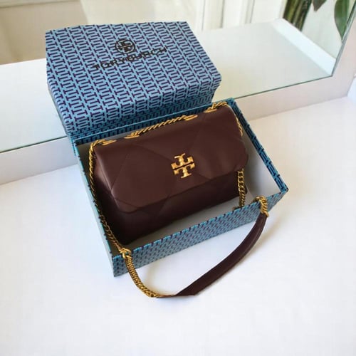 حقيبة كتف كيرا كويلت القابلة للتحويل برغندي