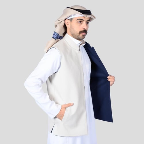سديري دبل فيس الاكثر طلب اوف وايت مع كحلي