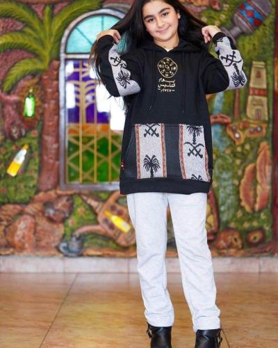 بلوفر التأسيس نسائي بتدخيلات السدو ورسم الخريطة