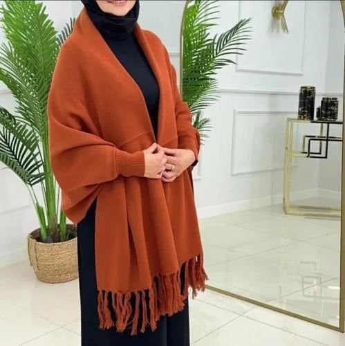 شال شتوي بالاسم بألوان مختلفه