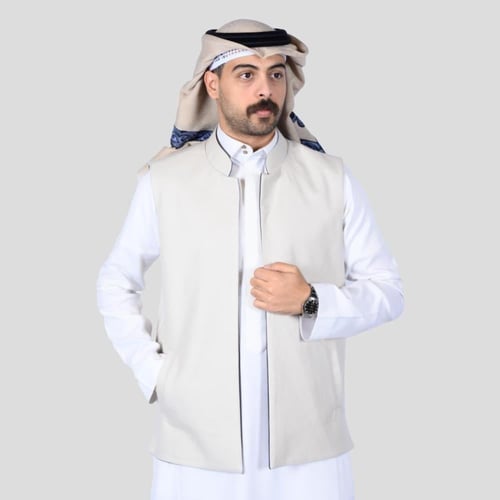 سديري دبل فيس الاكثر طلب اوف وايت مع كحلي