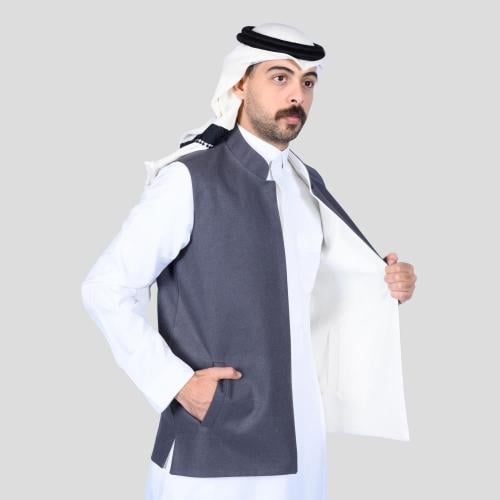 سديري دبل فيس الاكثر طلب ابيض مع رصاصي غامق
