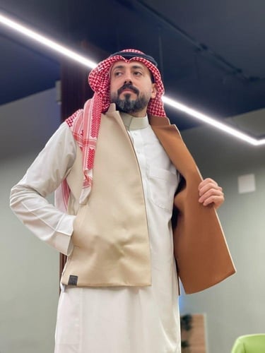 سديري دبل فيس لون جملي وبيج
