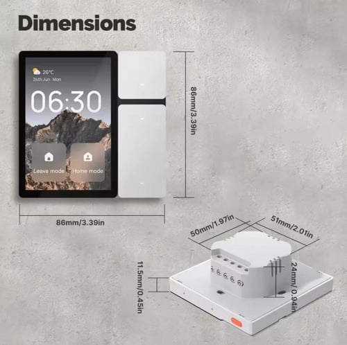 شاشة تحكم ذكية WIFI مع ريموت