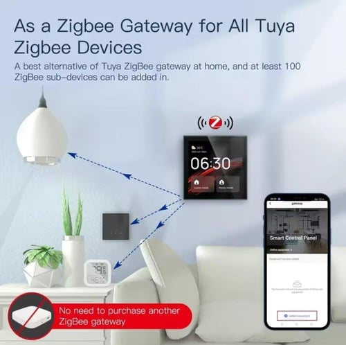 لوحة تحكم مركزية مع بوابة Zigbee و Alexa
