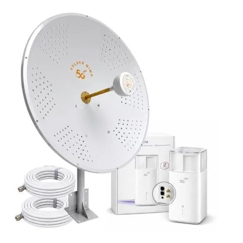 باكج تقوية 5G Huawei 5G CPE 5 Ultra H168-383 + Golden MIMO 36dBi 90