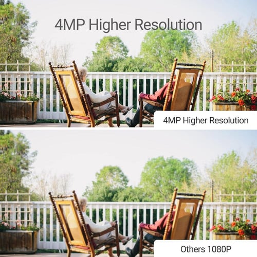 كاميرا مراقبة EZVIZ LC3 خارجية 4MP مع كشاف إضاءة ذ...