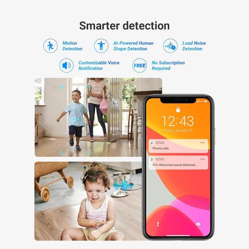 كاميرا EZVIZ H7C ثنائية العدسة 2K+ واي فاي Pan & T...