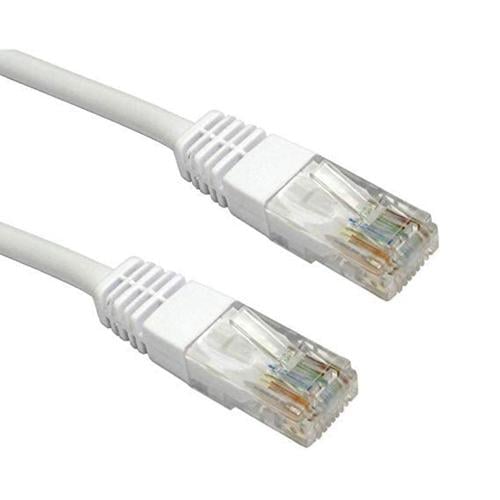 كابل شبكة CAT-6 (لون أبيض) بطول 50 متر