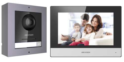 مجموعة إنتركم فيديو IP للفلل والمنازل – زر اتصال و...