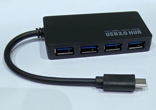 موزع USB 3.0 من النوع النحيف TULTRA – 4 منافذ، منف...