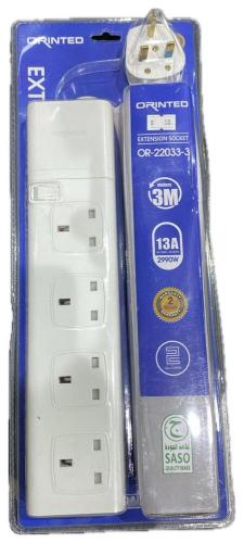 موزع طاقة ORINTED بأربعة منافذ مع كابل 3 أمتار – م...