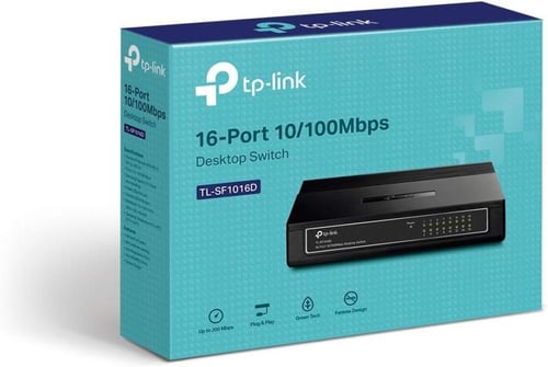 سويتش شبكي TP-Link TL-SF1016D – 16 منفذ 10/100Mbps