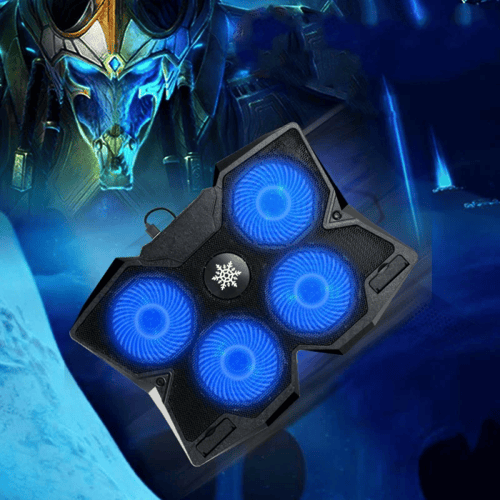 قاعدة تبريد للألعاب S400 للابتوب – مزودة بـ 4 مراو...