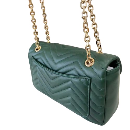 حقيبة كتف GG Marmont – أخضر غامق