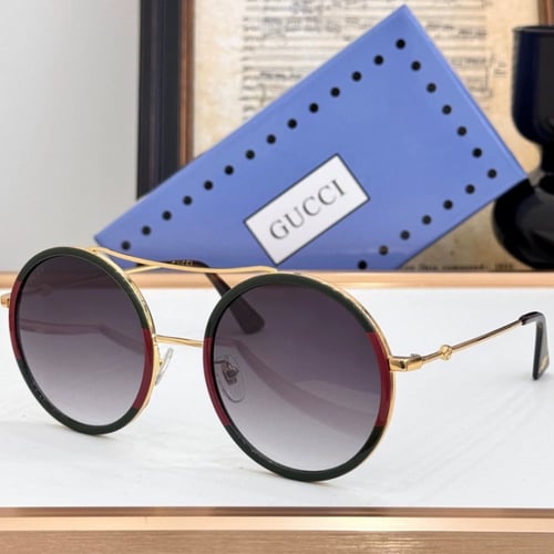 نظارة شمسية غوتشي بإطار دائري فاخر – عدسات متدرجة