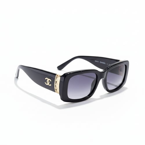 نظارة شمسية شانيل نسائية بإطار مربع عريض – عدسات ر...