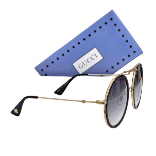 نظارة شمسية غوتشي بإطار دائري فاخر – عدسات متدرجة