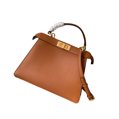 حقيبة Fendi Peekaboo ISeeU – بني جملي