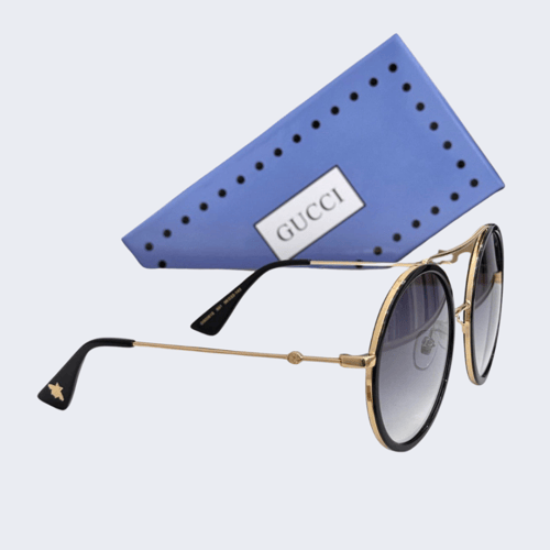 نظارة شمسية غوتشي بإطار دائري فاخر – عدسات متدرجة