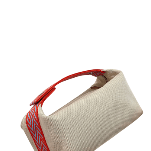 حقيبة Bride-a-Brac – قماش سكري مع حزام برتقالي وأز...