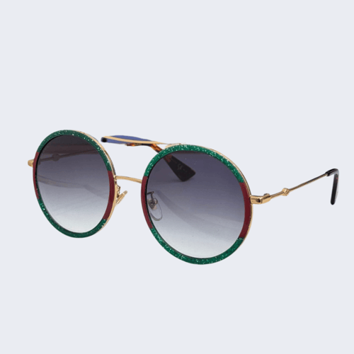 نظارة شمسية غوتشي بإطار دائري فاخر – عدسات متدرجة