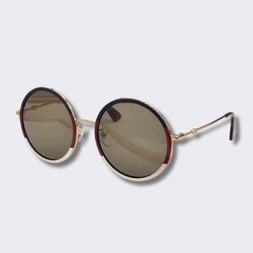 نظارة شمسية غوتشي بإطار دائري فاخر – عدسات متدرجة