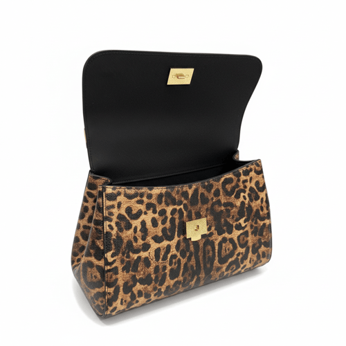 شنطه دولتشي اند غابانا Sicily Leopard بنقشة الفهد...