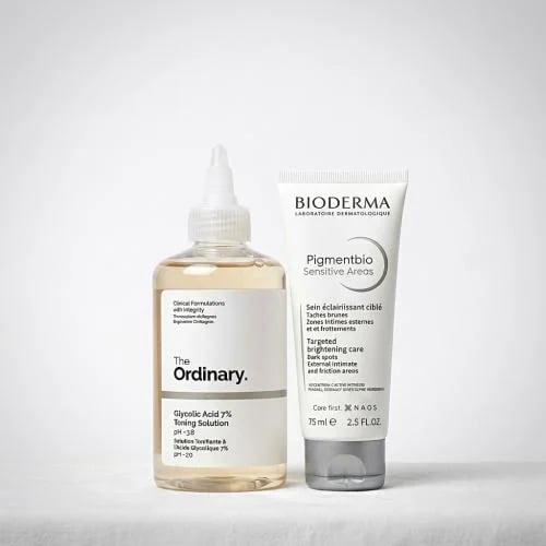 Body and sensitive areas brightening set