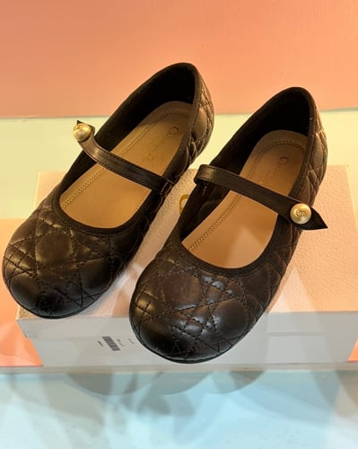 Black Dior girls' shoes