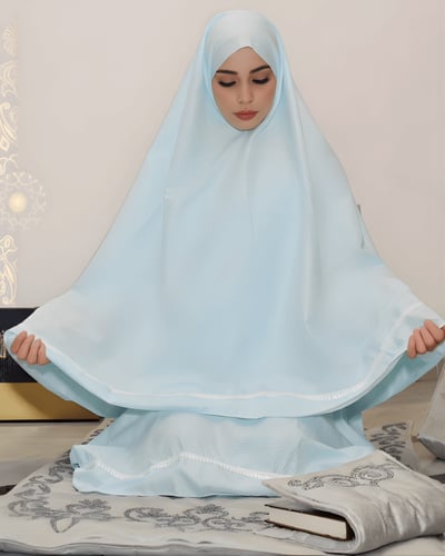 طقم صلاة قطن بدون كم