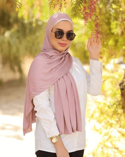 حجاب قطن كويتي مقلم