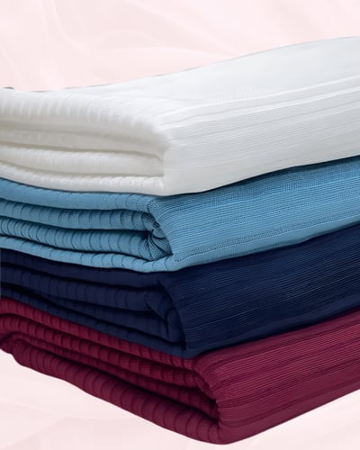 حجاب قطن كويتي مقلم