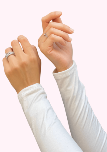 أكمام قطن ليكرا