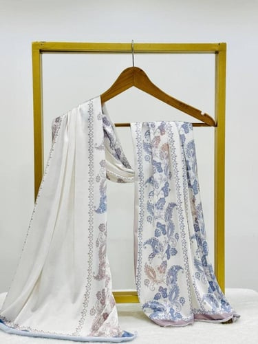 حجاب قطن ستريتش مقلّم ديجيتال