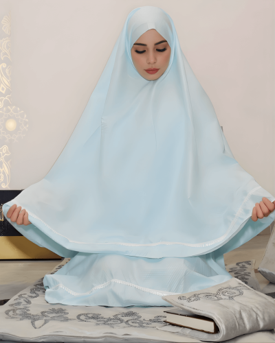 طقم صلاة قطن بدون كم