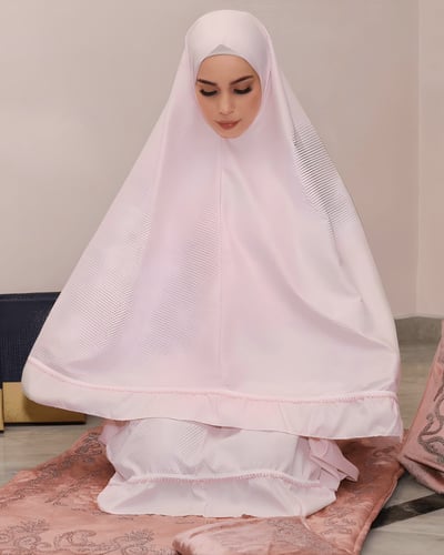 طقم صلاة قطن بدون كم