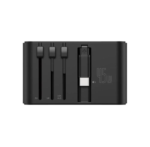 محول سفر عالمي بقوة 70 واط يدعم الشحن السريع مع كي...