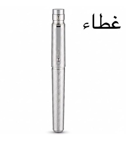 قلم كارتير سانتوس فضي منقوش