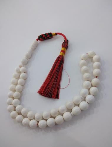 سبحة عظم بكركوشة عودي واسود مختلط