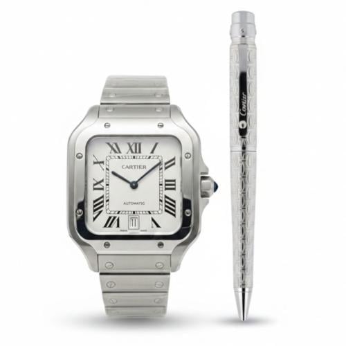 طقم ساعة كارتير مع قلم كارتير