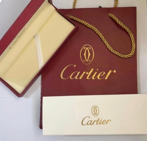 قلم كارتير پانتير دو فضي منقط