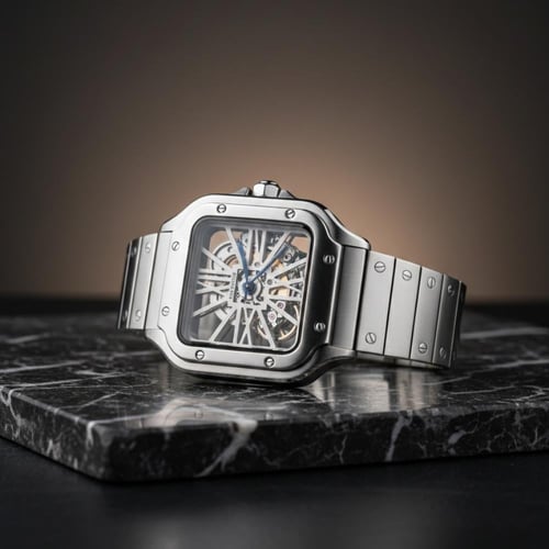 ساعة شبية كارتير سانتوس مكشوف اوتماتيك