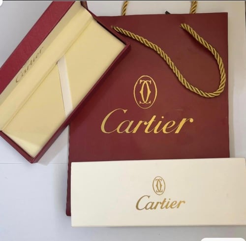 قلم كارتير بولبوينت زيتي مع ذهبي