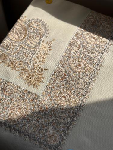 Golden Kashmiri shawl