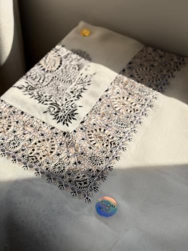 Black Kashmiri shawl