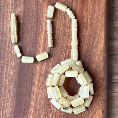 Buffalo horn rosary